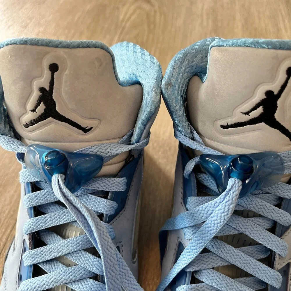 Mens Air Jordan 5 Retro SE 'UNC' DV1310-401 Blue Carolina - 10